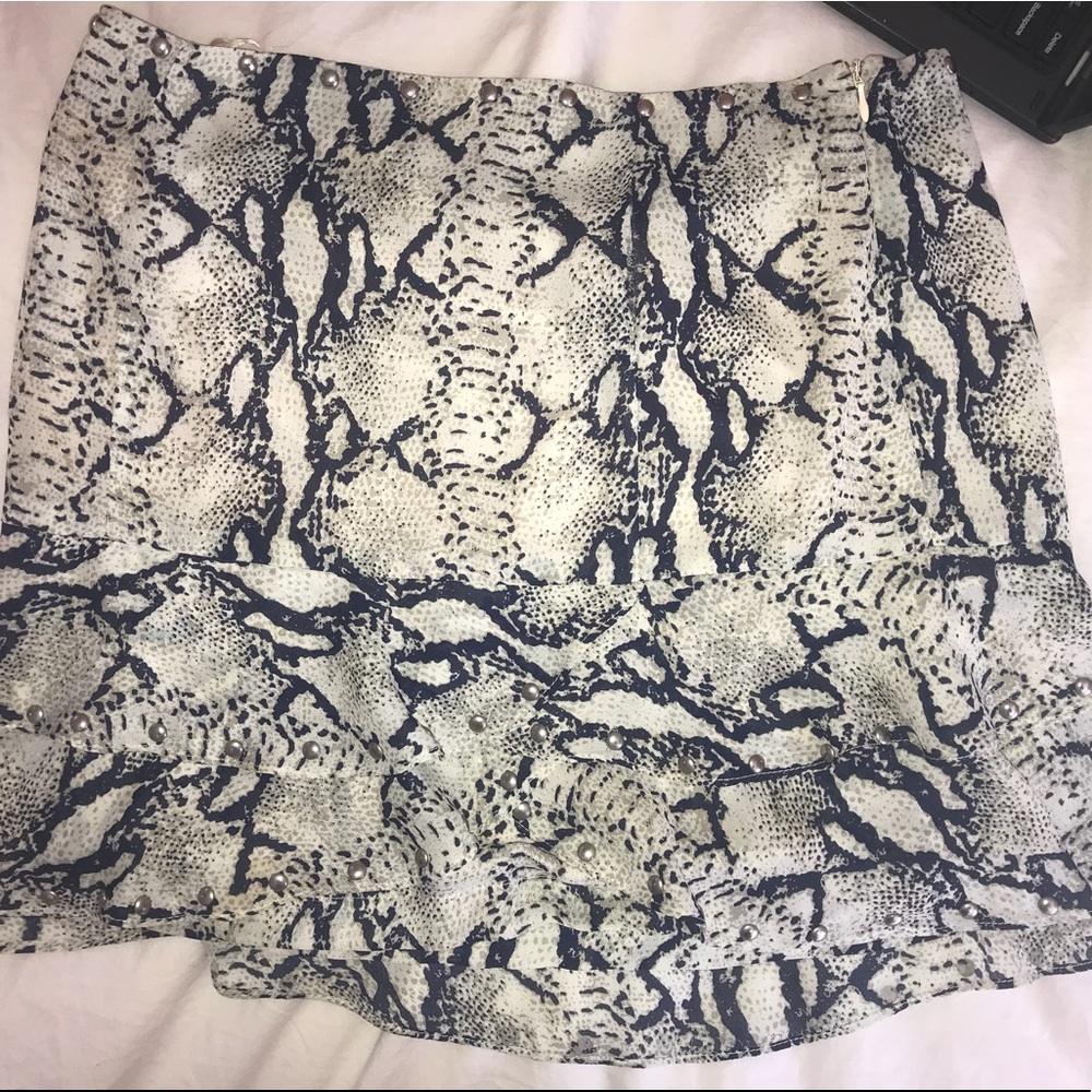 Snakeskin skirt